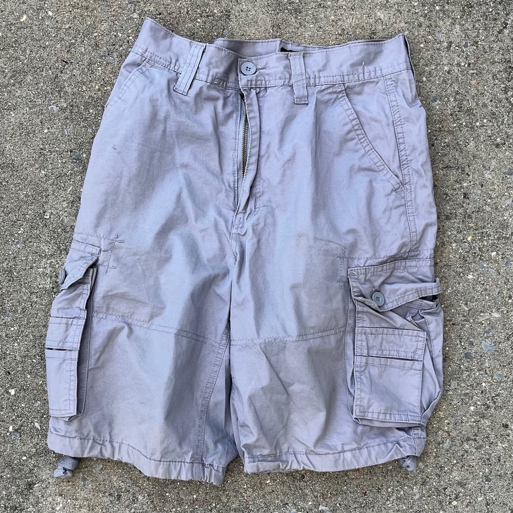 Grey Cargo Shorts